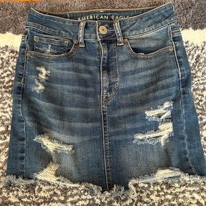 American Eagle jean skirt size 0